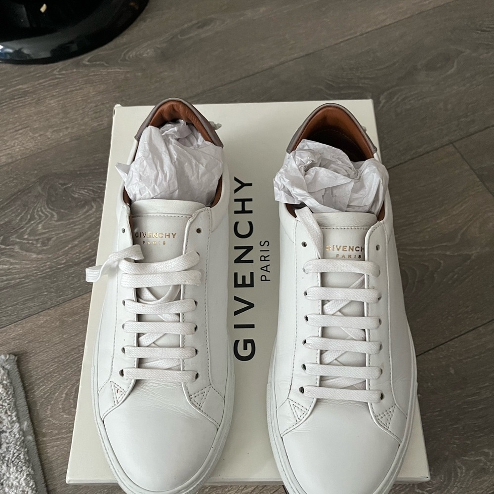 Givenchy white leather sneakers